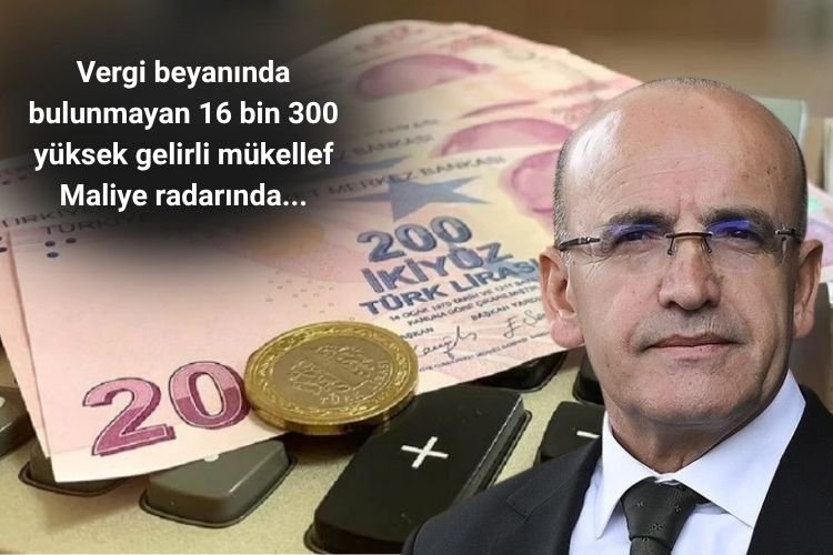 Vergi beyanında bulunmayan 16 bin 300 yüksek gelirli mükellef Maliye radarında