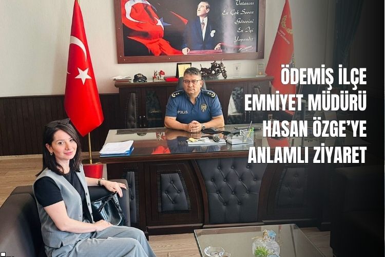 Ödemiş ilçe emniyet müdürü Hasan Özge'ye anlamlı ziyaret