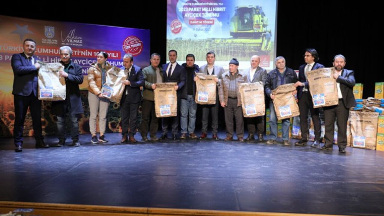 Silivri'de milli ayçiçek atağı başladı