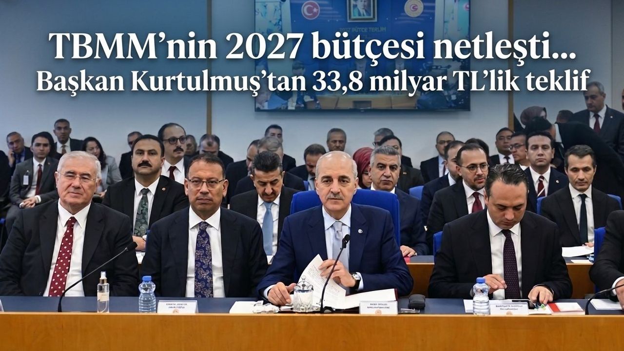 TBMM'nin 2027 bütçesi netleşti... Başkan Kurtulmuş'tan 33,8 milyar TL'lik teklif