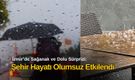 İzmir’de Sağanak ve Dolu Sürprizi: Şehir Hayatı Olumsuz Etkilendi
