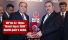 BBP’nin 33. yılında “Hizmet Başarı Ödülü” Alaattin Çakır’a verildi