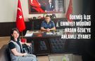 Ödemiş ilçe emniyet müdürü Hasan Özge'ye anlamlı ziyaret