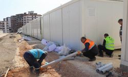 OSKİ, konteyner kentlerin alt yapısını inşa ediyor