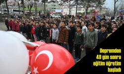 Depremden 49 gün sonra eğitim öğretim başladı