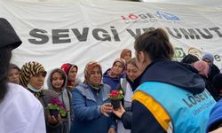 LÖSEV Kahramanmaraş'ta depremzede kadınları unutmadı