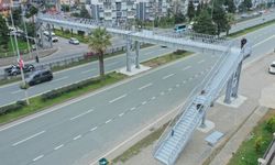 Rize'de otogar kavşağına yeni üst geçit