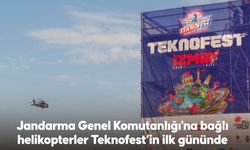 TEKNOFEST'in ilk gününde Jandarma helikopterleri zeybek gösterisi yaptı