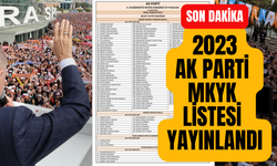 2023 Ak Parti MKYK listesi yayınlandı