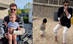 Kıvanç Tatlıtuğ, oğlu ile dans ettiği anları paylaştı