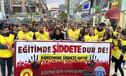 Eğitim-Sen'den  öğrencisi tarafından öldürülen öğretmen için yürüyüş