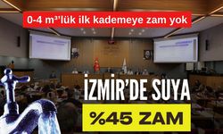 İzmir'de suya %45 zam