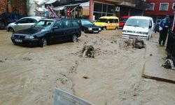 Trabzon'da şiddetli yağış sonrası sel