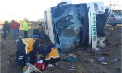 Aksaray'da otobüs devrildi: 7 ölü, 33 yaralı