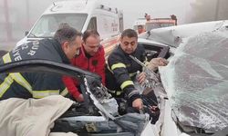 Burdur’da zincirleme kaza: 2 yaralı, 1’i ağır