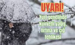 Meteoroloji'den yurtta alarm! Kuvvetli yağış, fırtına ve çığ tehlikesi
