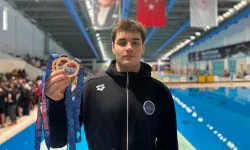 Gaziantep'in milli yüzücüsü Kaan Efe Kaya'dan 3 altın madalya