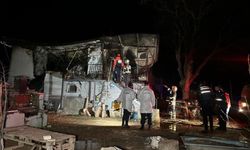 Uşak'ta prefabrik bir evde yangın çıktı