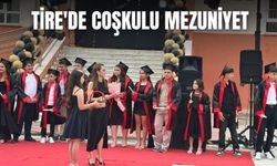 Tire'de coşkulu mezuniyet