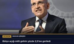 Bakan Şimşek: Bütçe açığı milli gelirin yüzde 2,5'ine geriledi