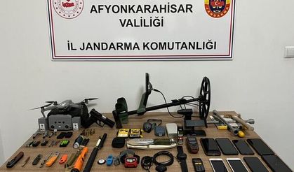 Emirdağ'da izinsiz kazı yapan 7 kişi gözaltına alındı