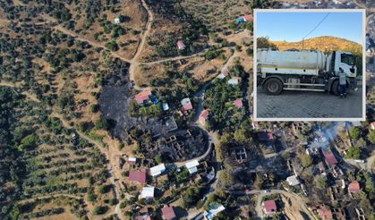 Tire Belediyesi, Bayındır’daki yangın söndürme çalışmasına destek verdi