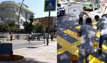 Tire’de yaya geçitleri yenileniyor