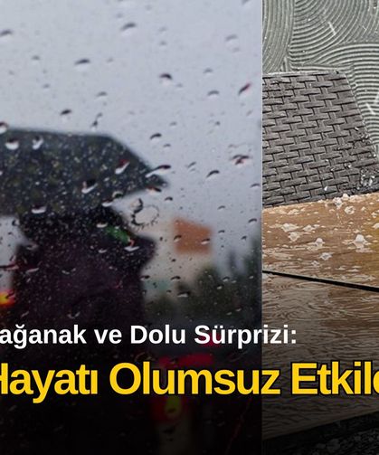 İzmir’de Sağanak ve Dolu Sürprizi: Şehir Hayatı Olumsuz Etkilendi