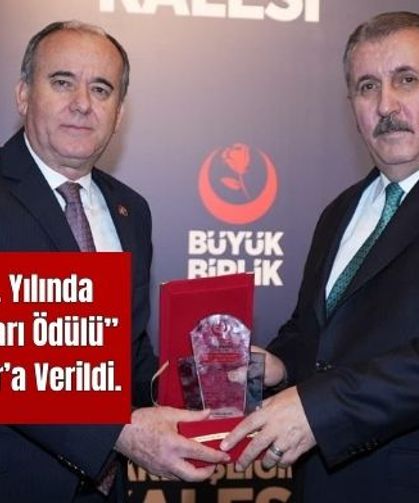 BBP’nin 33. yılında “Hizmet Başarı Ödülü” Alaattin Çakır’a verildi