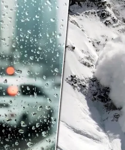 Meteoroloji'den kuvvetli yağış ve çığ uyarısı