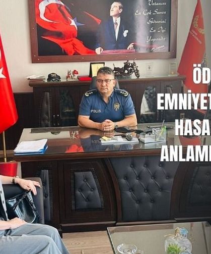 Ödemiş ilçe emniyet müdürü Hasan Özge'ye anlamlı ziyaret