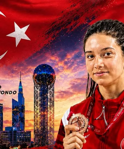 Milli sporcudan Gürcistan'da bronz madalya!