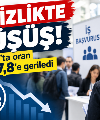 Ağustos'ta işsizlik oranı yüzde 7,8'e geriledi