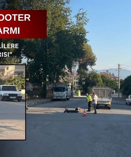 Tire'de e-scooter kazası alarmı: Emniyetten velilere yaş sınırı uyarısı