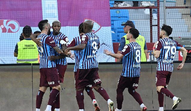 Trabzonspor'un galibiyet hasreti sona erdi