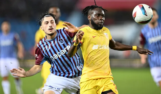 Trabzonspor, evinde Kayserispor’la 2-2 berabere kaldı