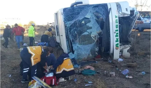 Aksaray'da otobüs devrildi: 7 ölü, 33 yaralı