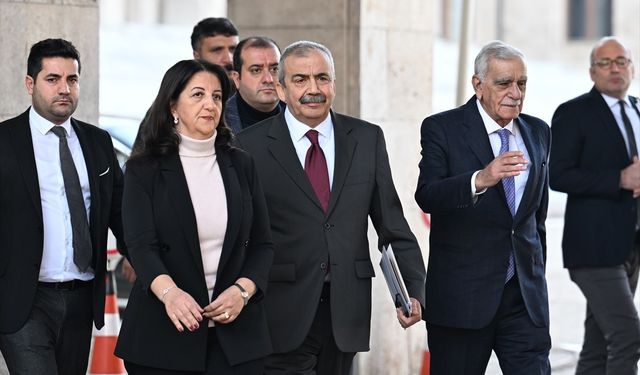 DEM Parti heyeti, TBMM Başkanı Kurtulmuş ile görüştü