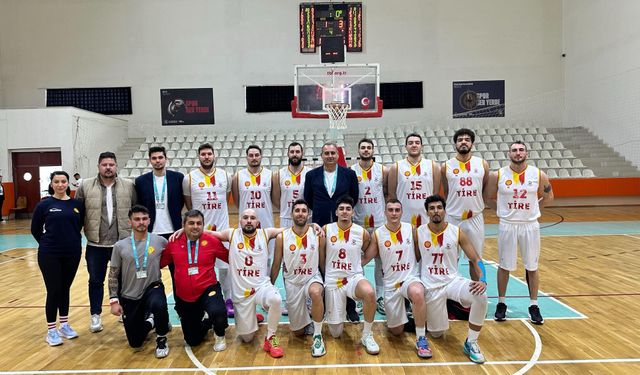 Tire Belediye Spor, basketbolda rakip tanımıyor