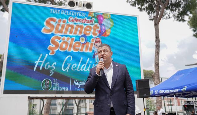 Tire Belediyesi Geleneksel Sünnet Şöleni, coşkuyla geçti
