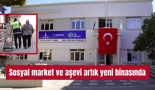 Sosyal market ve aşevi artık yeni binasında