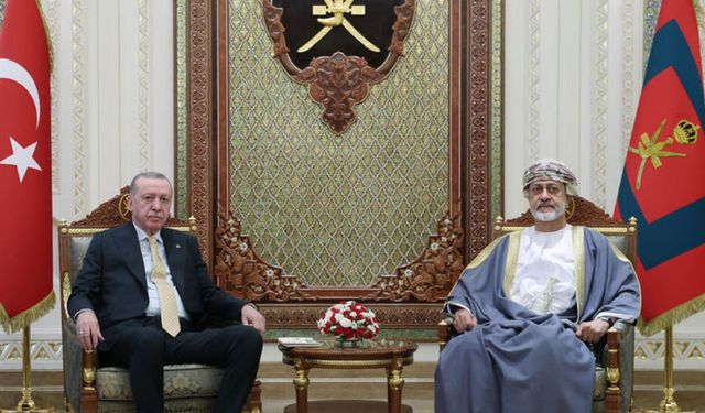 Erdoğan, Umman Sultanı Heysem bin Tarık ile bir araya geldi