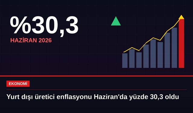 Yurt dışı üretici enflasyonu Haziran'da yüzde 30,3 oldu