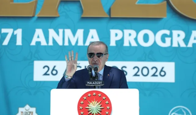 Erdoğan Malazgirt'te konuştu... Türkiye'nin kutlu yürüyüşünü kimse durduramaz