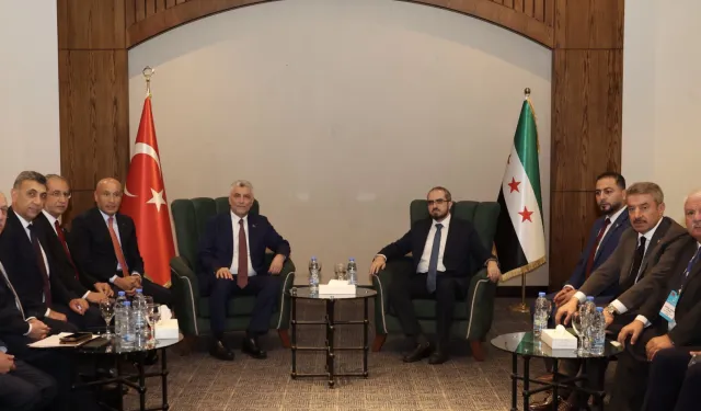 Ticaret Bakanı Bolat Şam'da... Yatırım Ajansı Başkanı Ramadan ile görüştü
