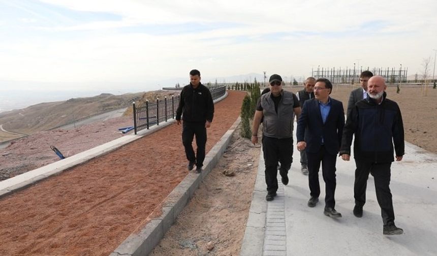 Kayseri Valisi'nden Erkilet Millet Bahçesi'ne övgü