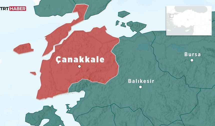Çanakkale'de 4,9 büyüklüğünde deprem meydana geldi