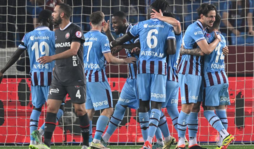 Gol düellosunu kazanan Trabzonspor