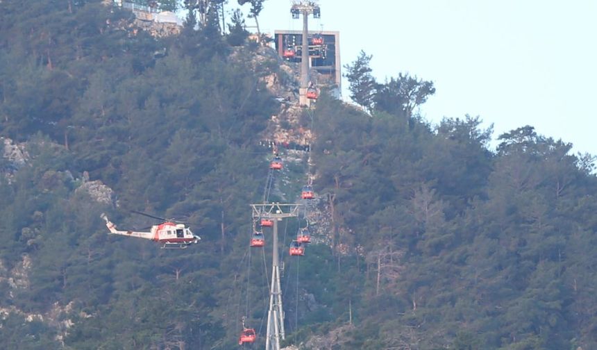 Antalya'daki teleferik kazasında 98 kişi tahliye edildi