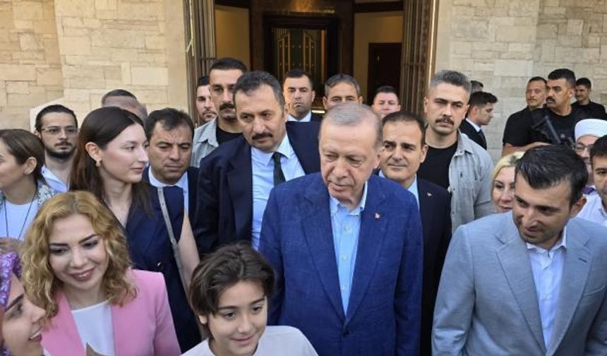 Cumhurbaşkanı Erdoğan, bayramı Marmaris'te karşıladı